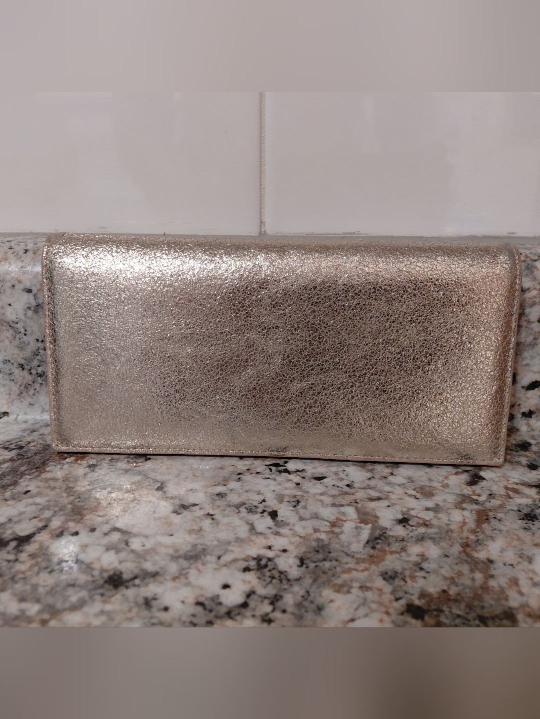 Nordstrom Gold Leather Bifold Wallet
